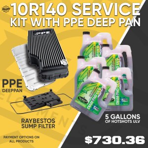 10R140 Service Kit with PPE Deep Pan & Hotshots ULV Fluid
